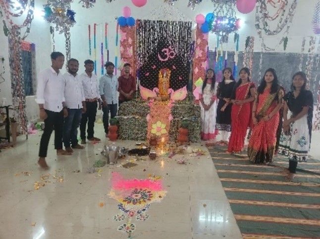 Observation of “Saraswati Puja”